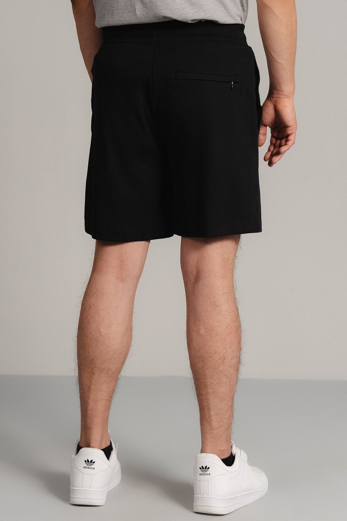CASUAL DRAWSTRING INTERLOCK SHORTS