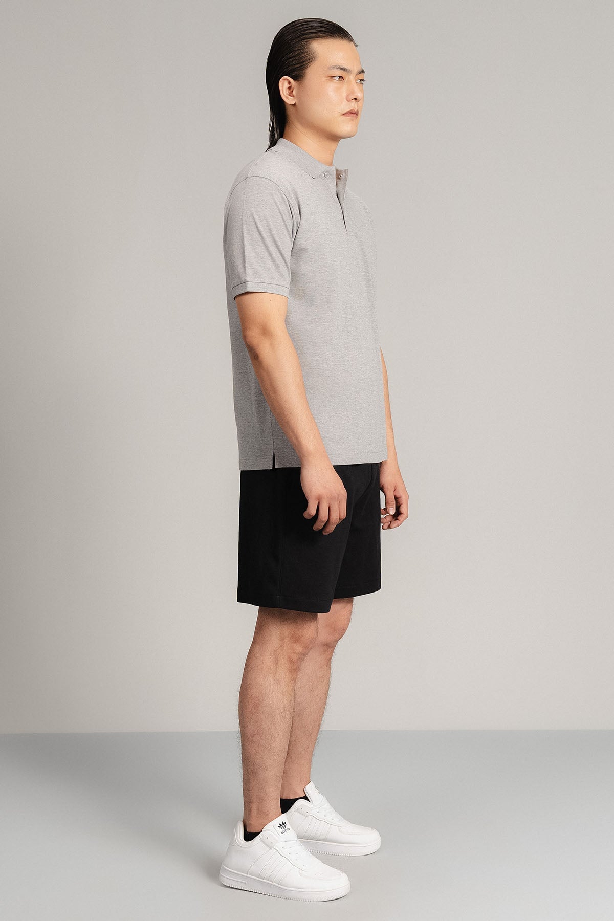 CASUAL DRAWSTRING INTERLOCK SHORTS
