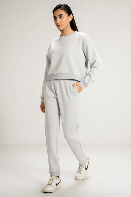 DROP SHOULDER SWEAT - PIMA FLEECE