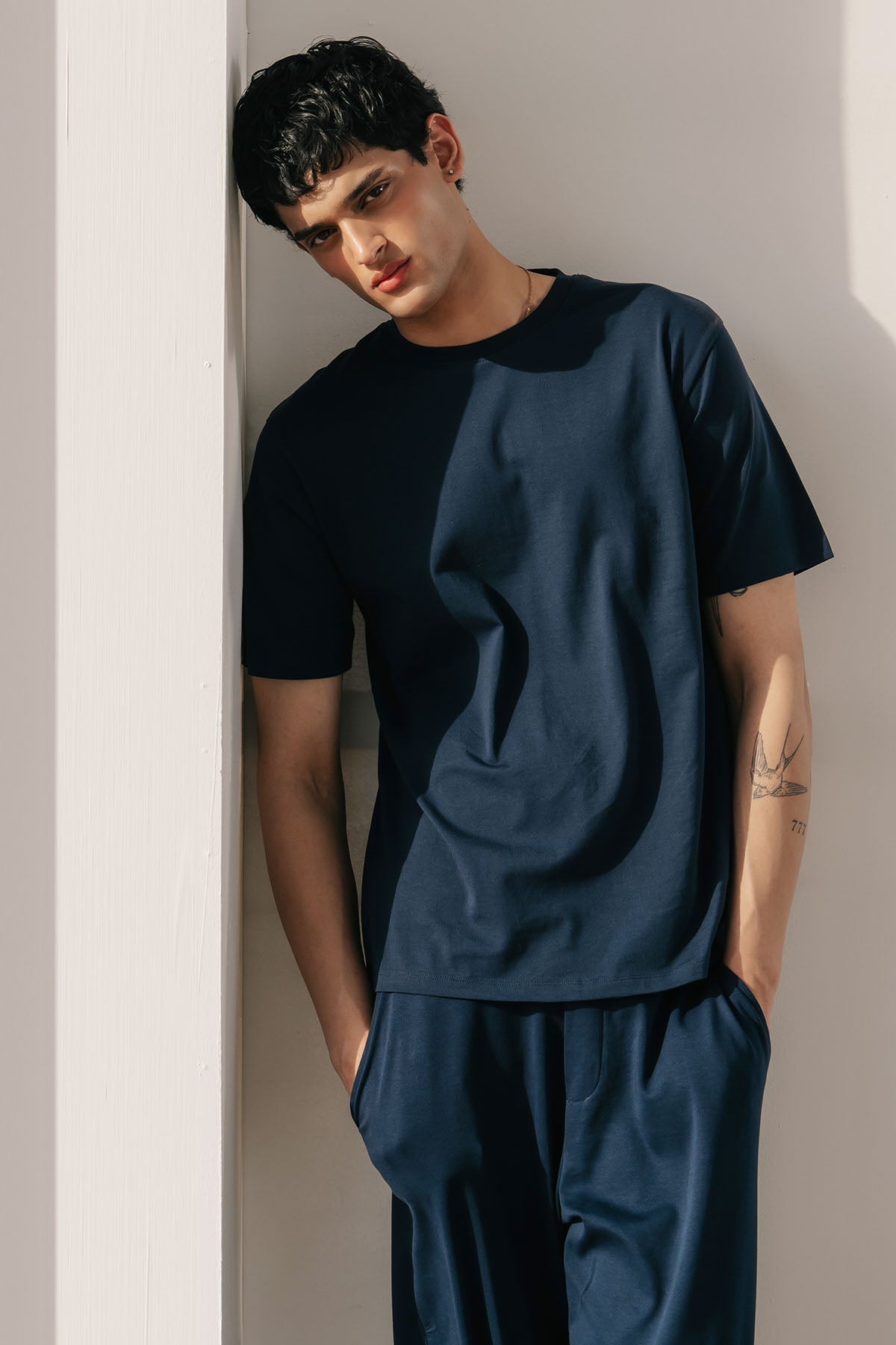 WIDE SWEATPANTS - DOUBLE KNIT MEN LIGHT
