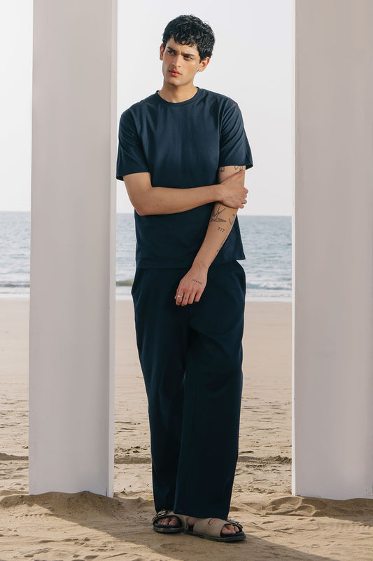 WIDE SWEATPANTS - DOUBLE KNIT MEN LIGHT