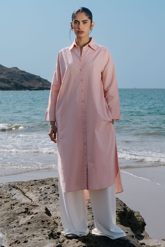 LINEN SHIRT DRESS