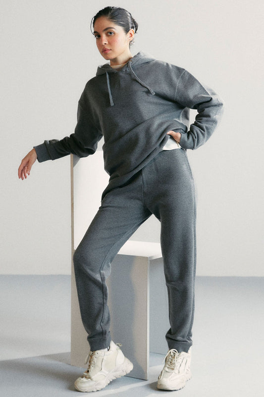 OVERSIZED LONG  HOODIE - PIMA FLEECE