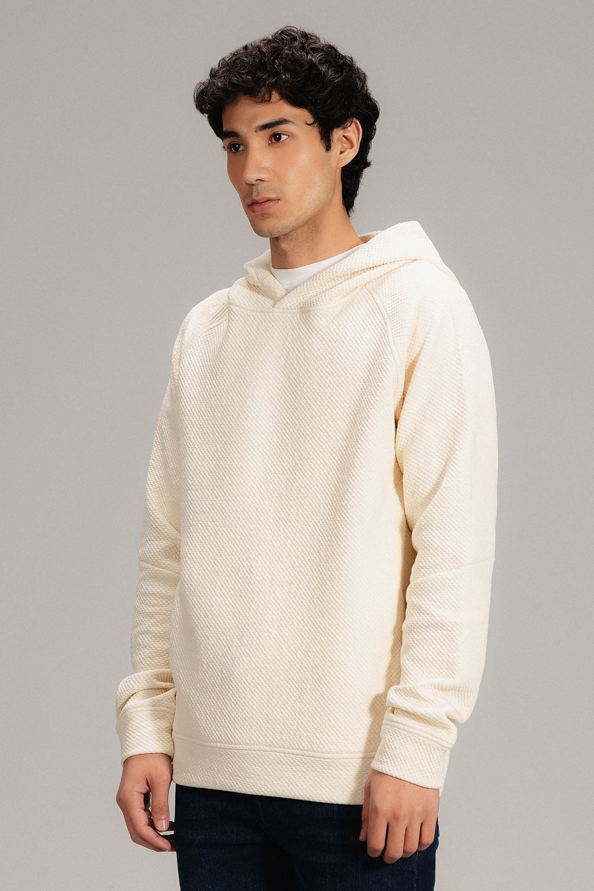 TEXTURED HOODIE