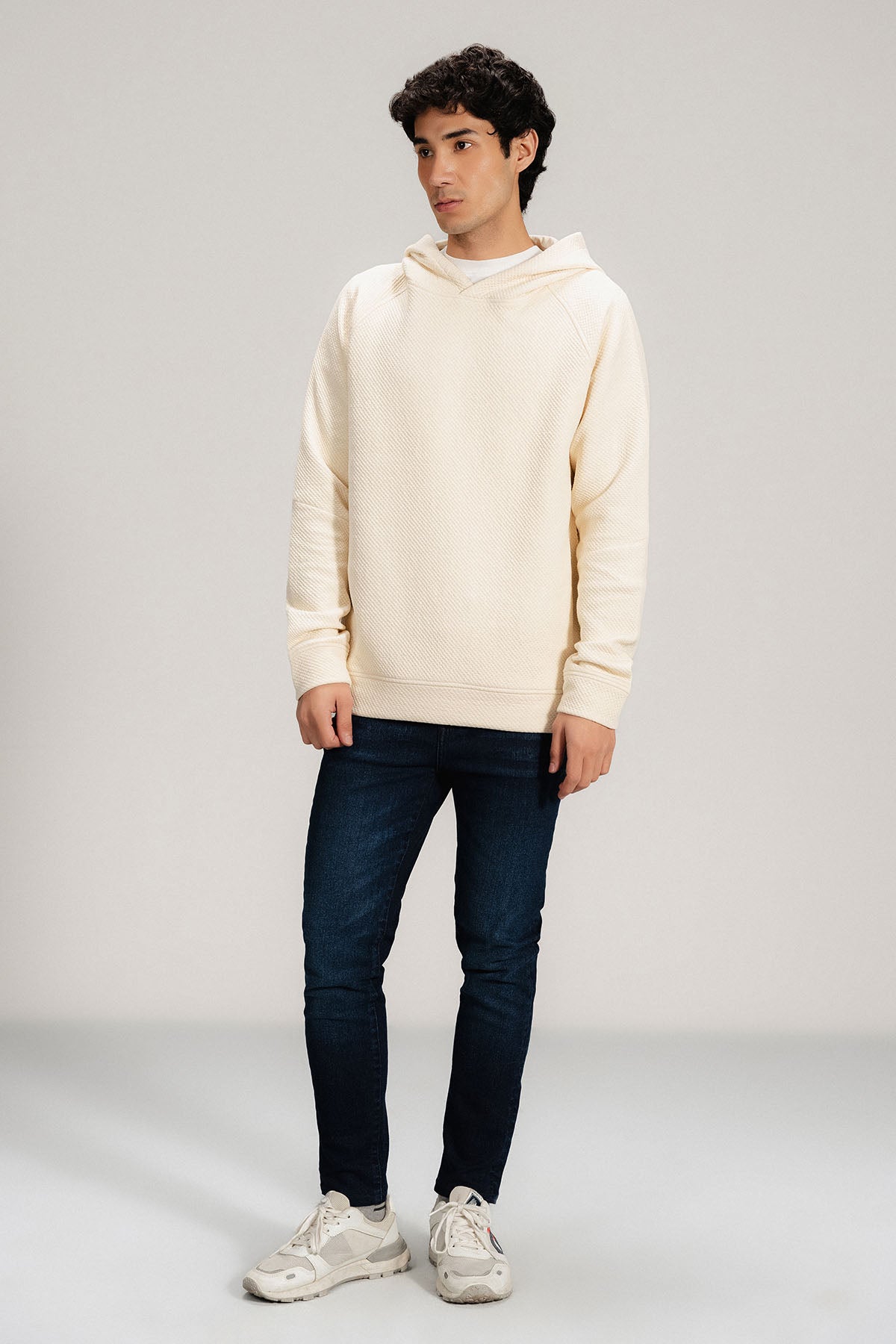 TEXTURED HOODIE