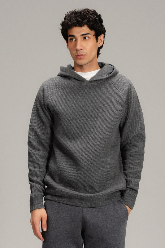 TEXTURED HOODIE