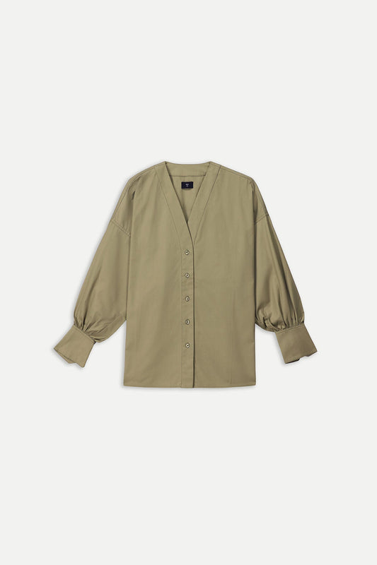 BOXY TWILL SHIRT