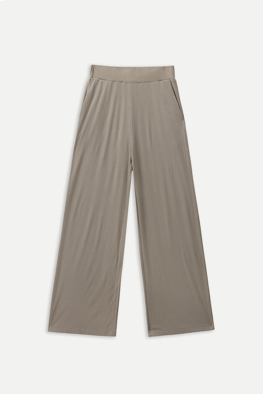 SOFT RIBBED WIDE LEG
