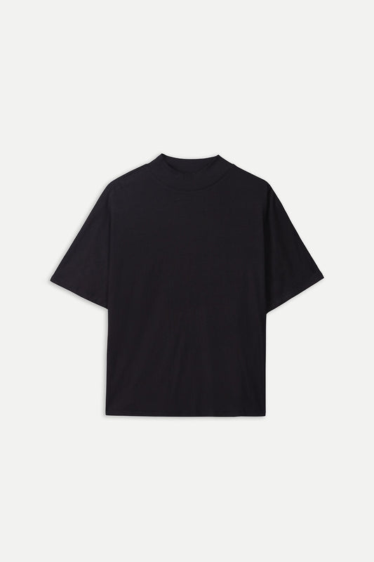 WOMEN SOFT RIB MOCK NECK