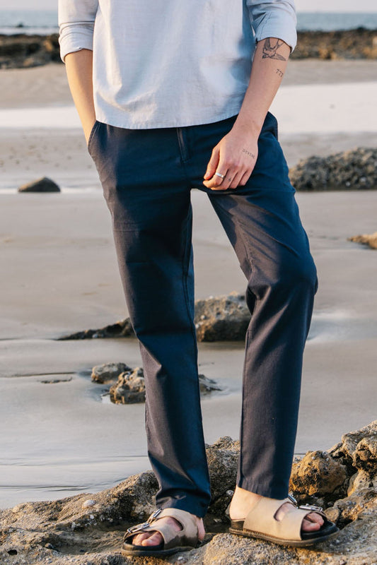RELAXED LINEN PANTS