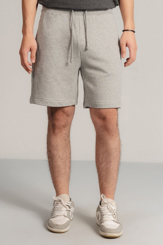 CASUAL DRAWSTRING TERRY SHORTS