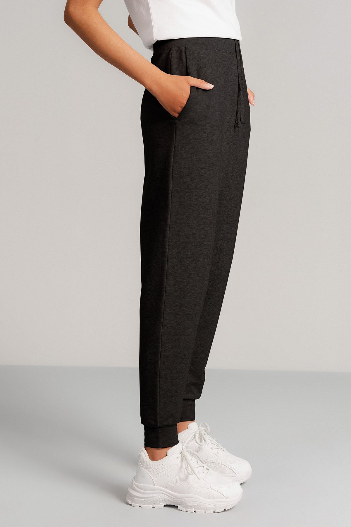 CUFFED ANKLE JOGGER PANTS - FRENCH TERRY