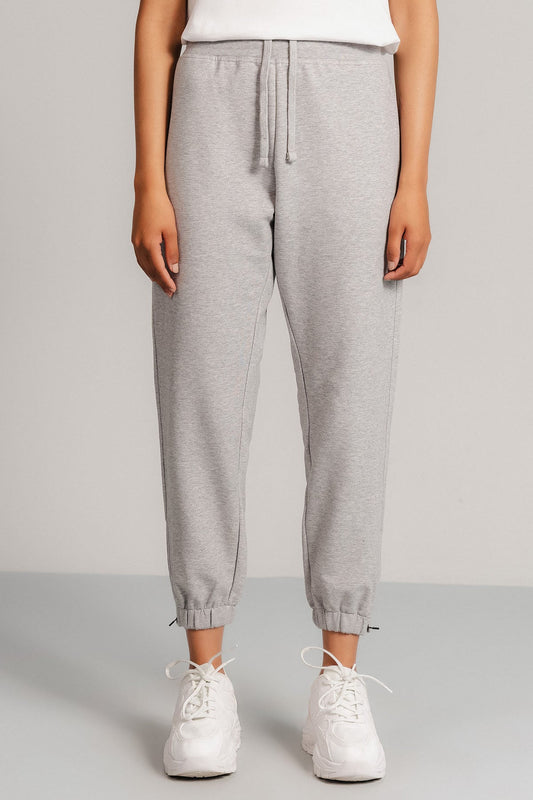 CROPPED WORKOUT PANTS-FRENCH TERRY