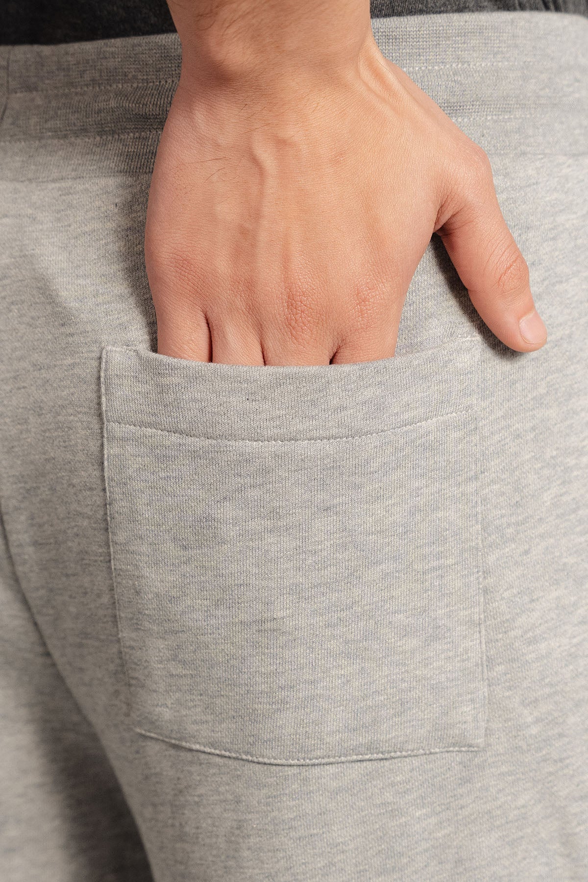 CASUAL DRAWSTRING TERRY SHORTS