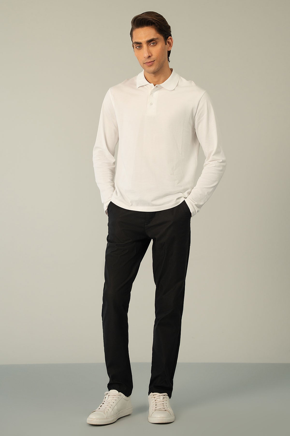 FULL SLEEVE SUPIMA POLO T-SHIRT