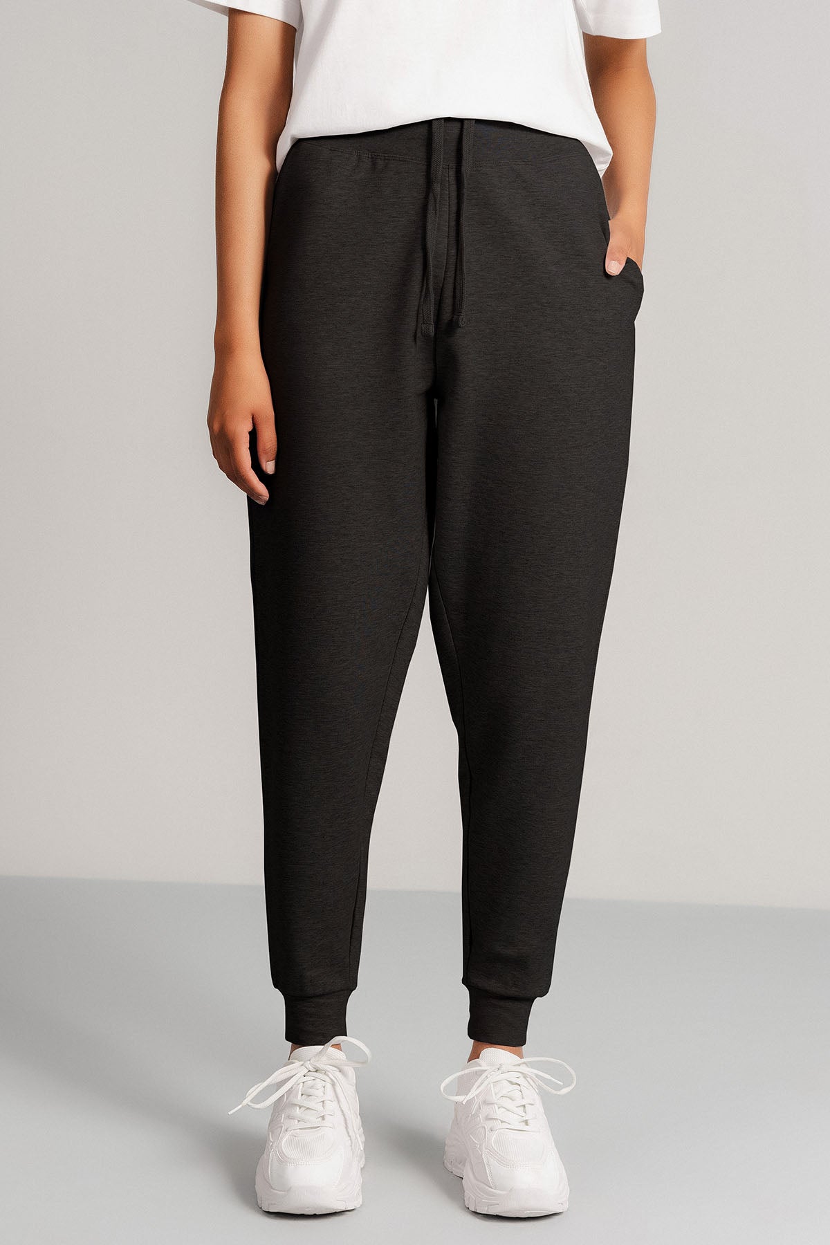 CUFFED ANKLE JOGGER PANTS - FRENCH TERRY