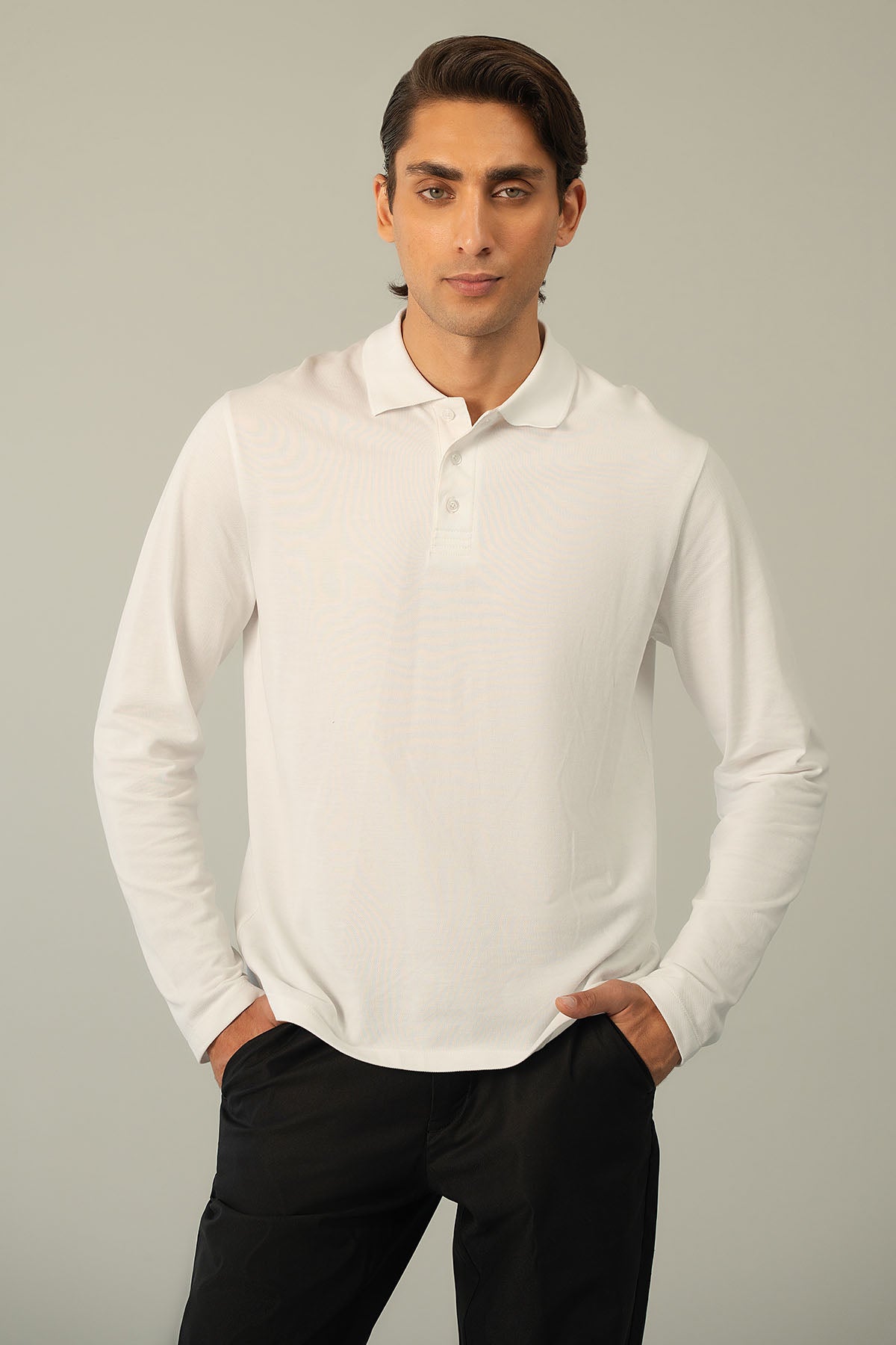 FULL SLEEVE SUPIMA POLO T-SHIRT