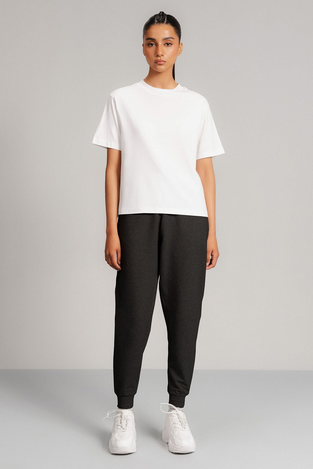 CUFFED ANKLE JOGGER PANTS - FRENCH TERRY