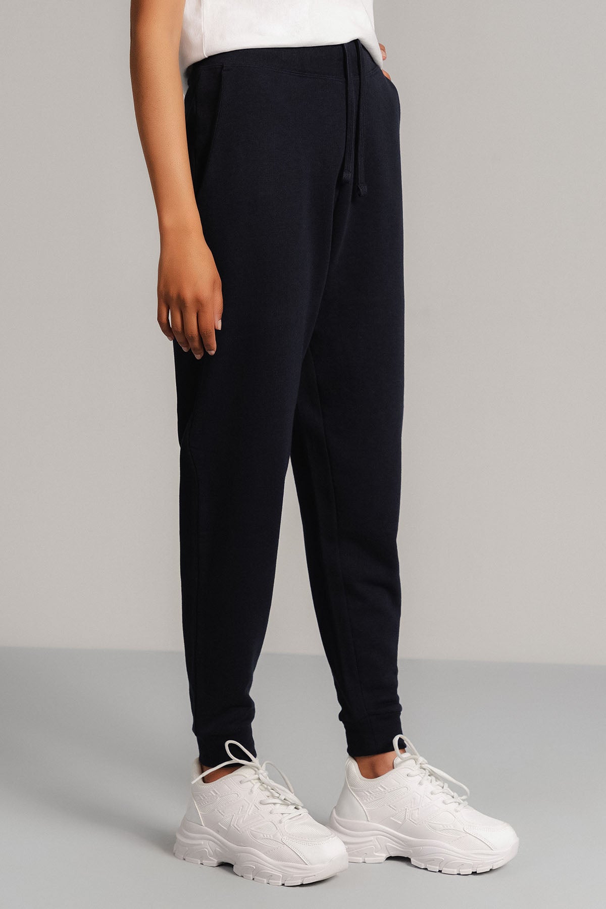CUFFED ANKLE JOGGER PANTS - FRENCH TERRY