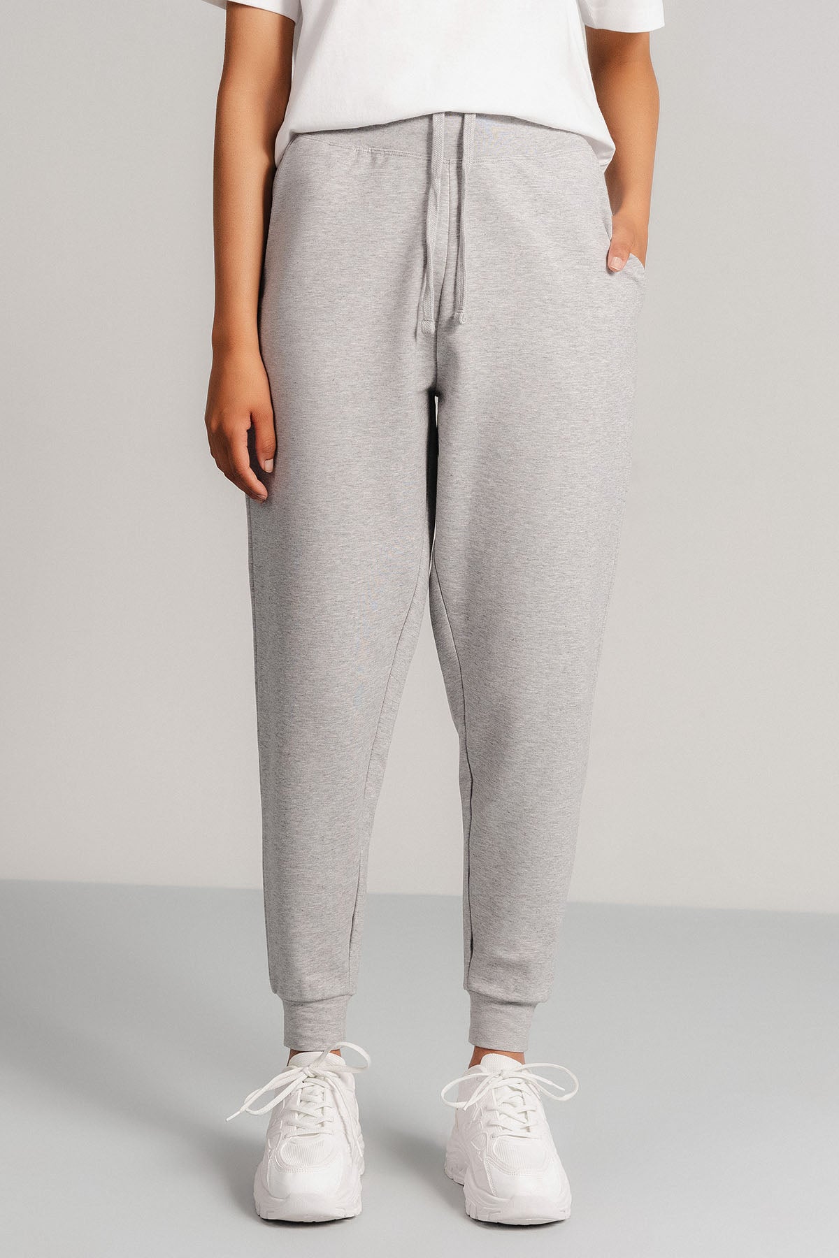 CUFFED ANKLE JOGGER PANTS - FRENCH TERRY