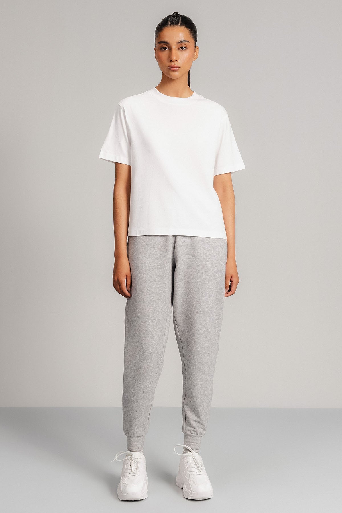 CUFFED ANKLE JOGGER PANTS - FRENCH TERRY
