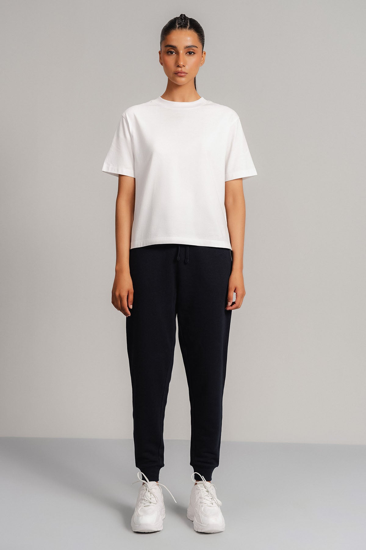 CUFFED ANKLE JOGGER PANTS - FRENCH TERRY