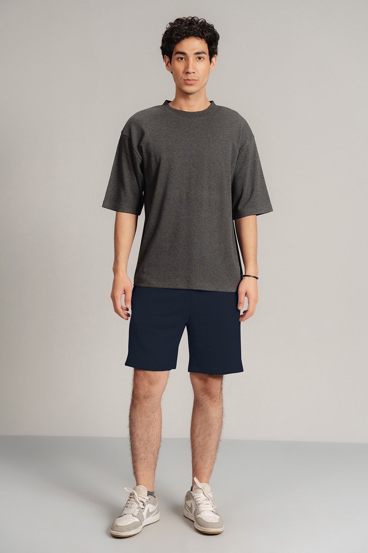 CASUAL DRAWSTRING TERRY SHORTS